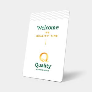 Quality By Choice Hotels Welcome It's Quality Time Rfid Key Card