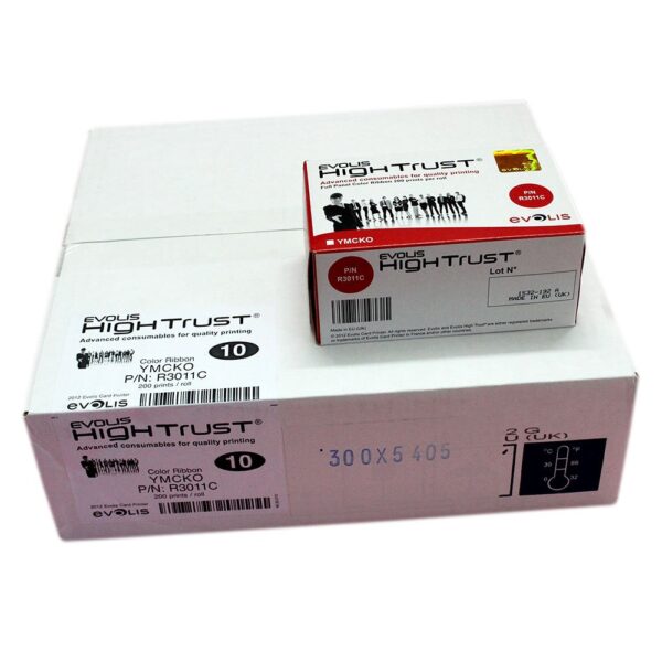 Evolis R3011 YMCKO Ribbon for Pebble 4 Printer - Image 2