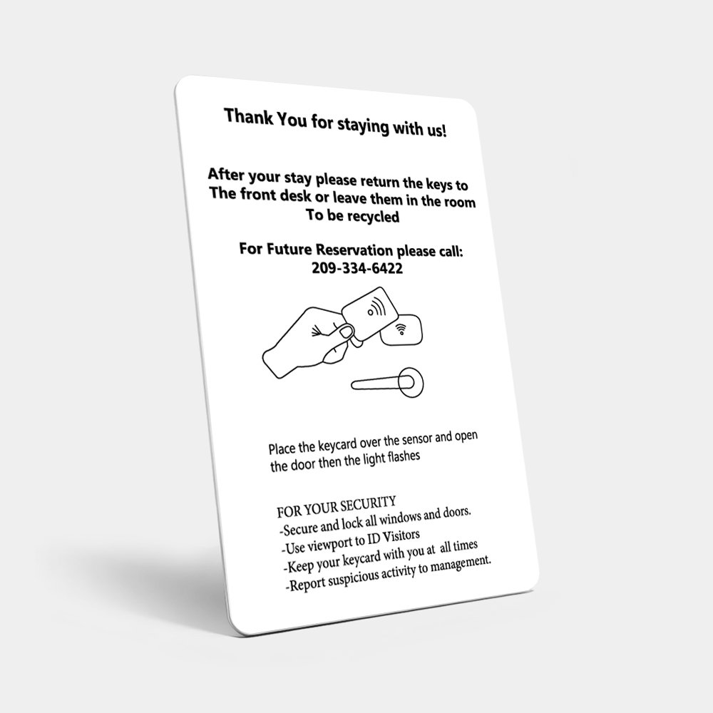 Motel6 Rfid key card - Image 2